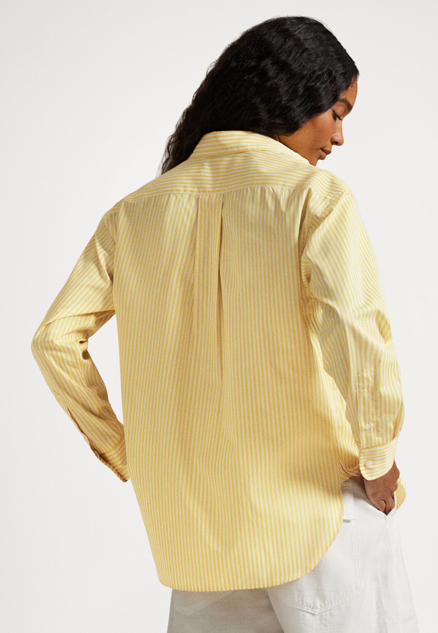 Блуза Polo Ralph Lauren RELAXED FIT STRIPED COTTON SHIRT, Yellow/White/Yellow — фото 3