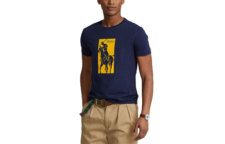 

Футболка мужская фиолетовая Polo Ralph Lauren FW22
