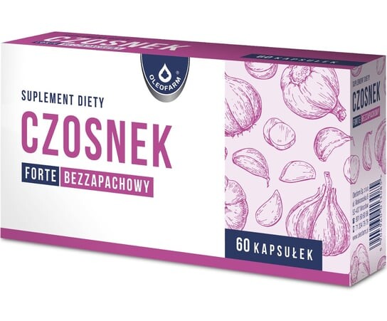 

Oleofarm, БАД Чеснок форте, без запаха, 60 капсул.