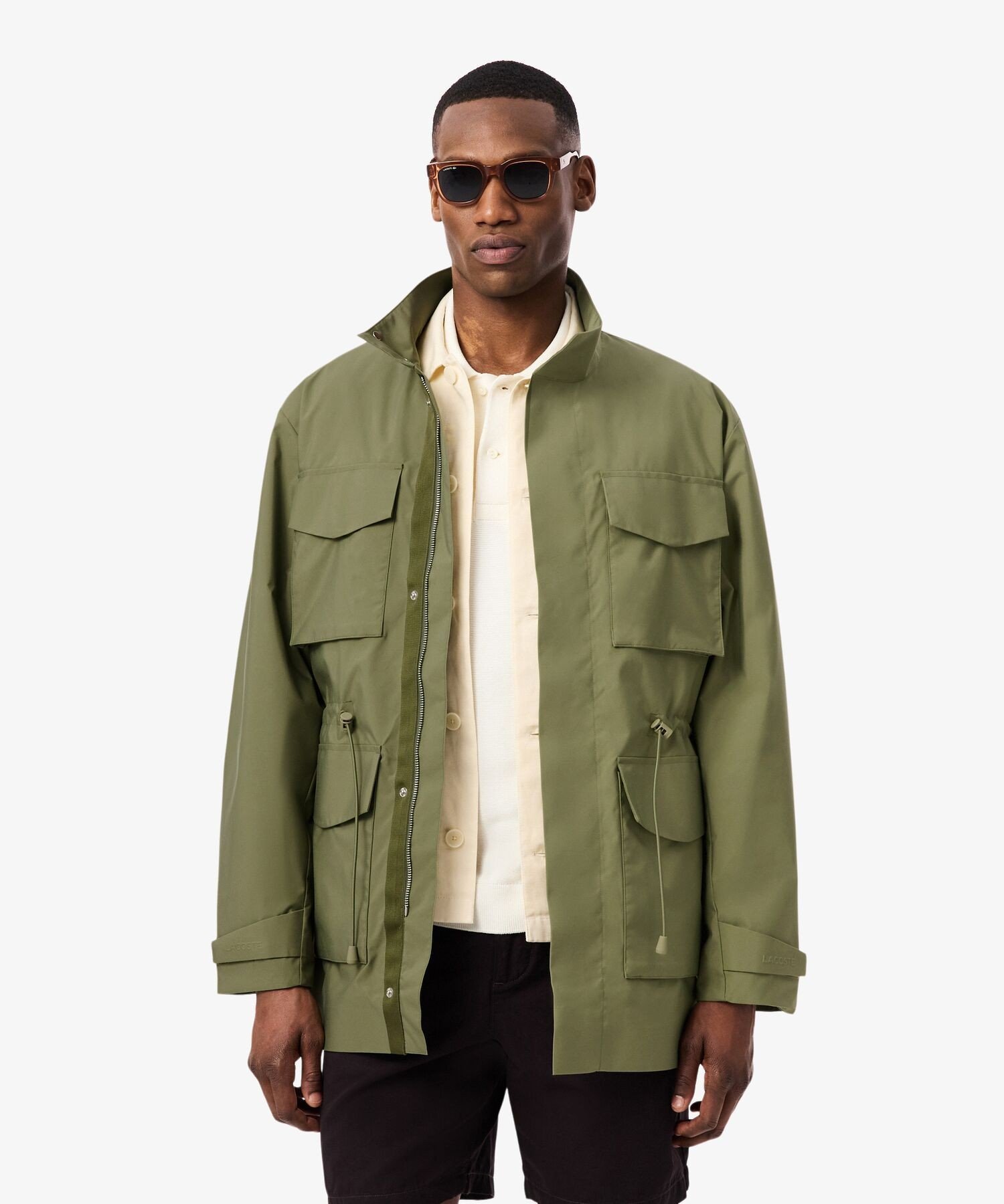 Ветрозащитная и водоотталкивающая военная куртка / М-65 LACOSTE, Moss green