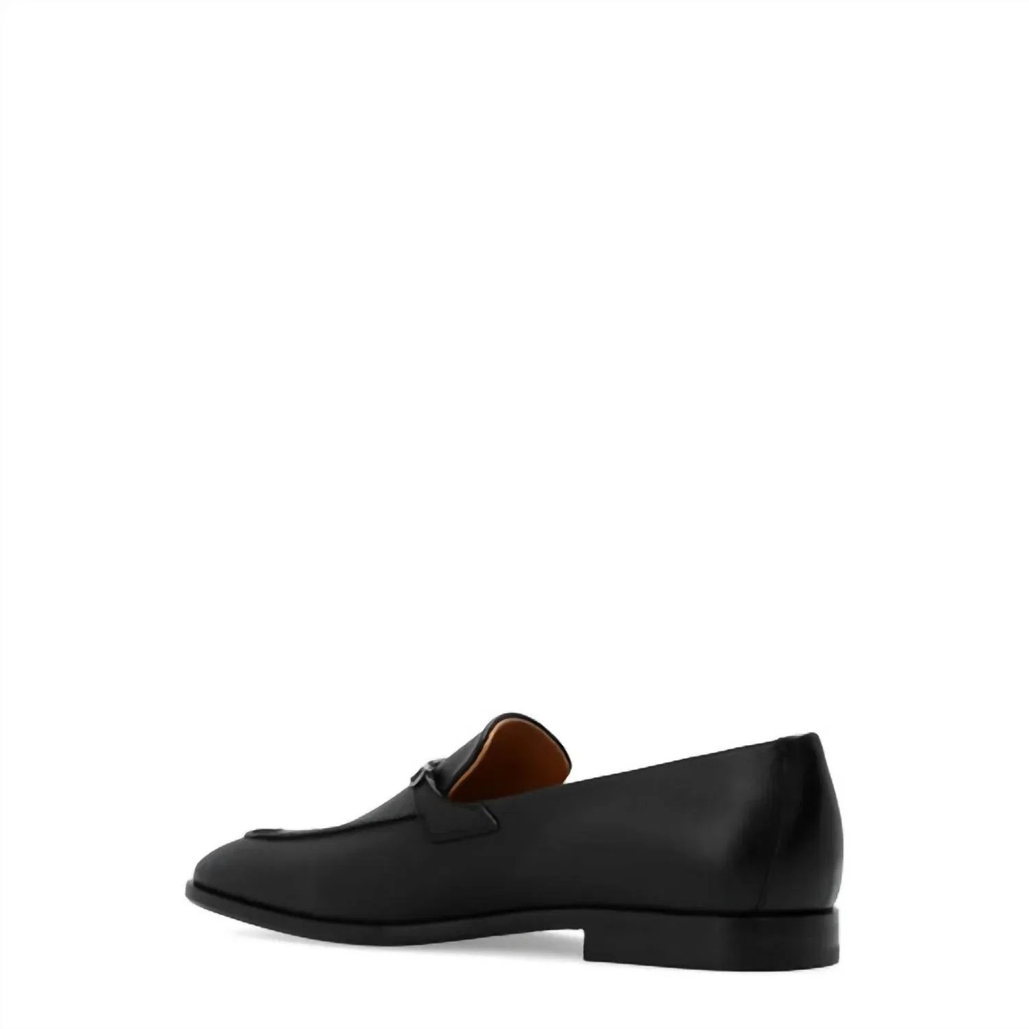 Salvatore Ferragamo Мужские кожаные мокасины Gancini Ornament черного цвета — фото 3