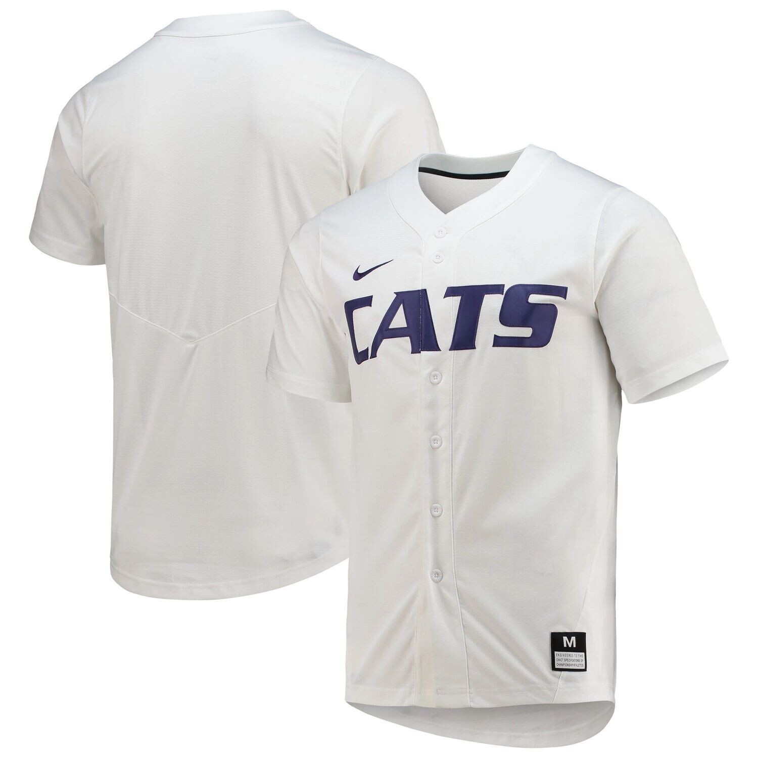 

Мужская белая бейсбольная майка Kansas State Wildcats Replica Nike, Белый, Мужская белая бейсбольная майка Kansas State Wildcats Replica Nike