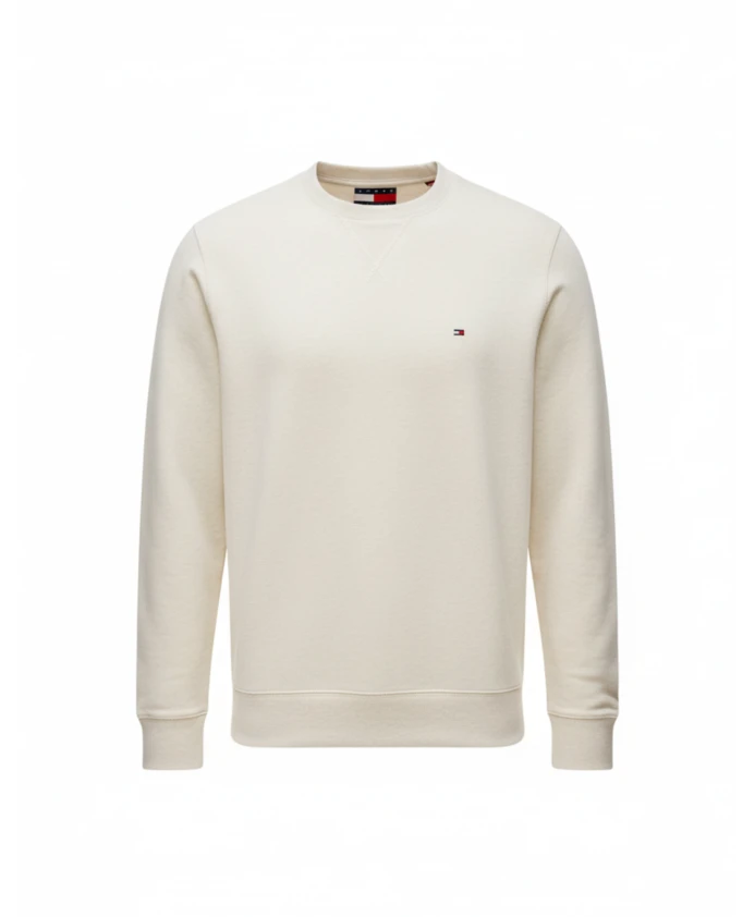 

Классическая толстовка из ворсистого флиса. Tommy Hilfiger, бежевый