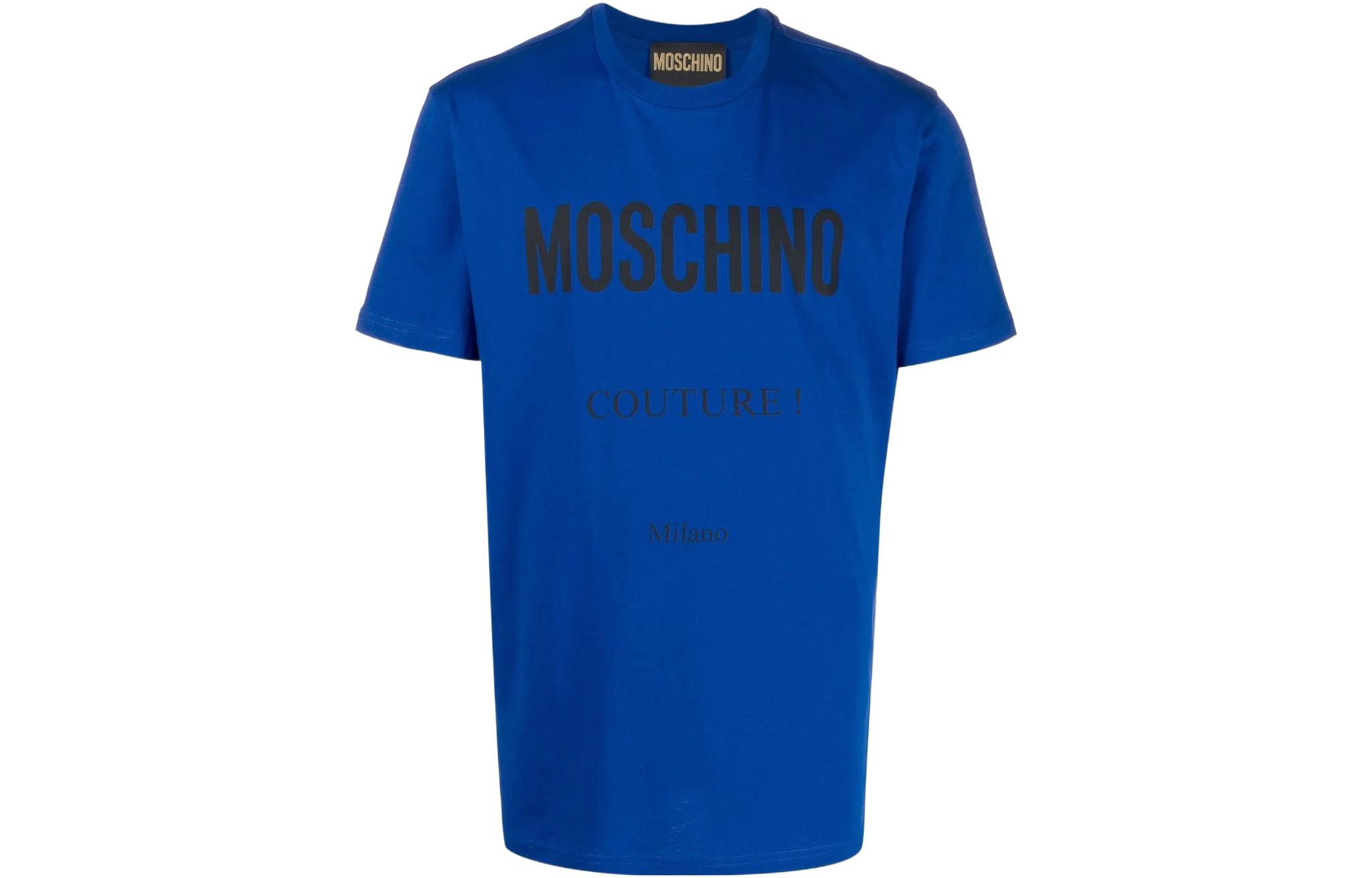 

MOSCHINO Футболка мужская синяя