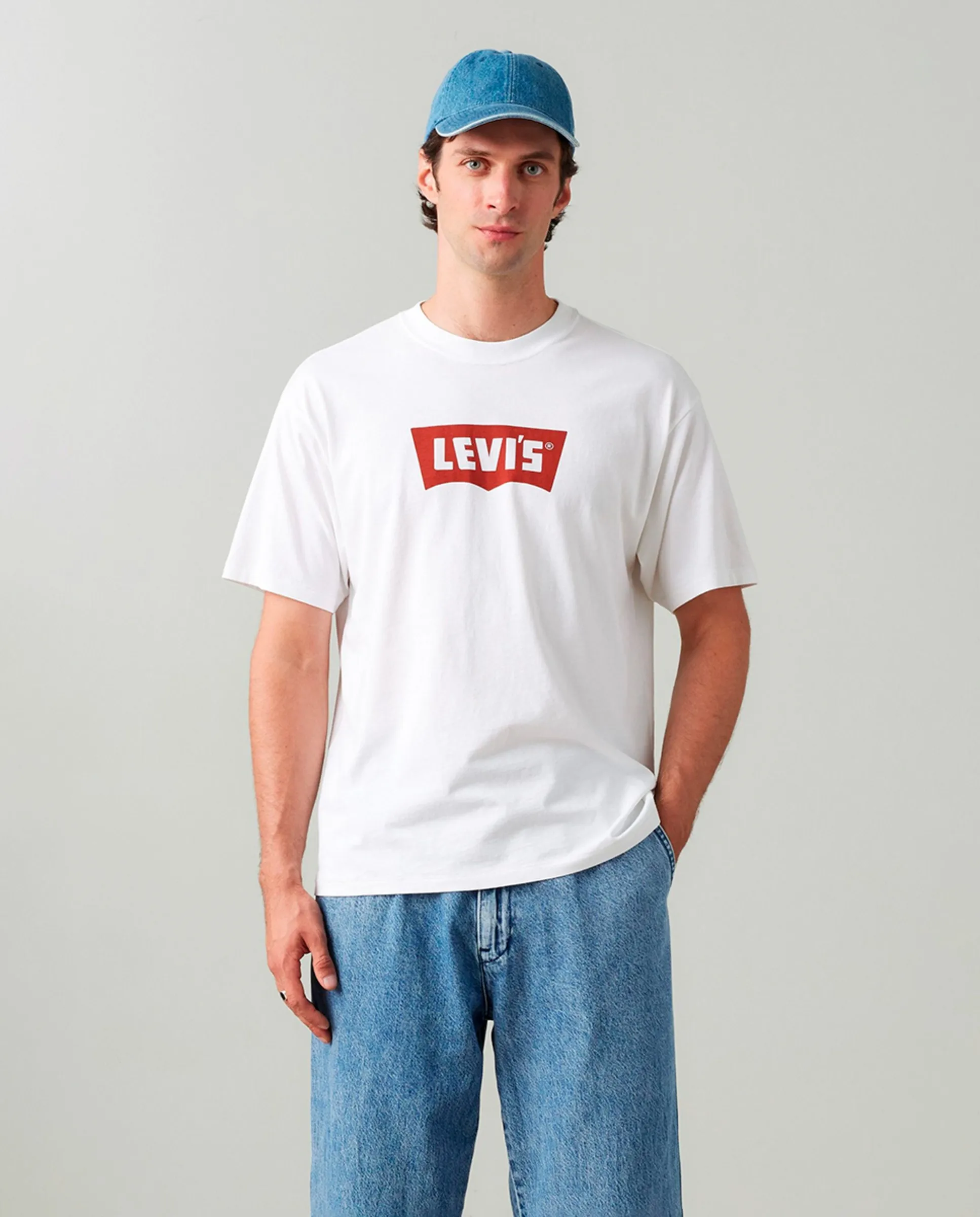 

Мужская футболка с коротким рукавом и круглым вырезом Levi'S, белый