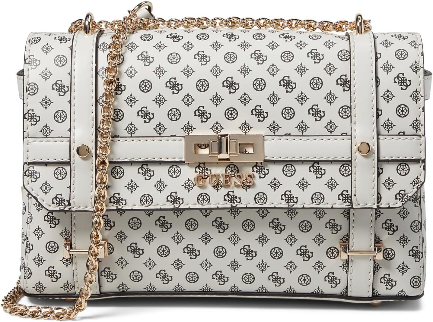 

Сумка кросс-боди GUESS Emilee Convertible Crossbody Flap, цвет Stone Logo