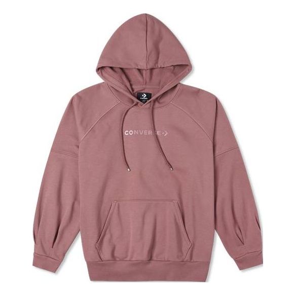 

Толстовка twisted knits hoodie 'pink' Converse, розовый