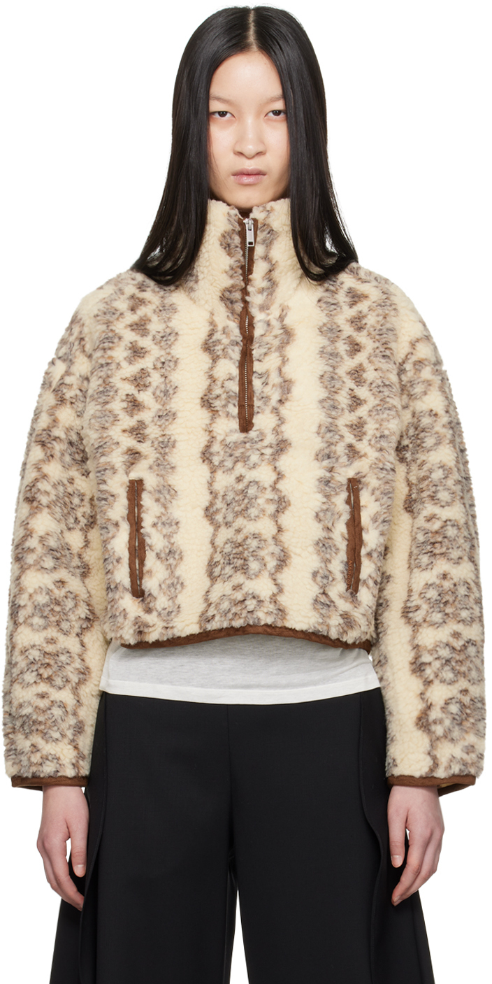 

Куртка Marie цвета Off-White & Brown Isabel Marant Etoile