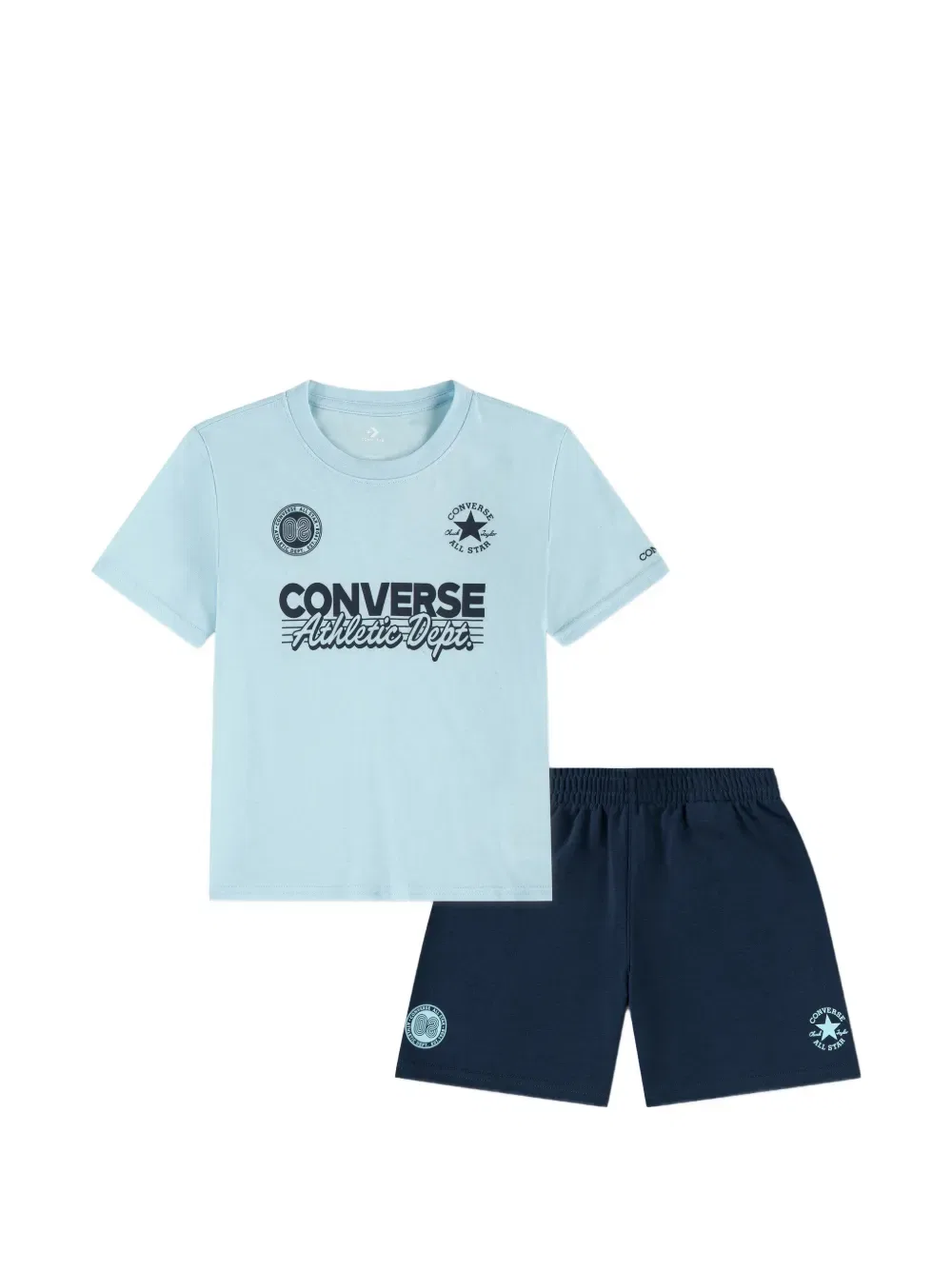 Комплект из двух шорт с графическим принтом Converse Kids, синий
