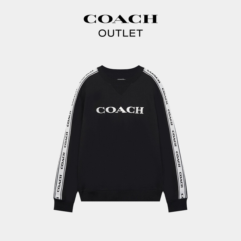 

Базовый женский топ с круглым вырезом COACH, черный