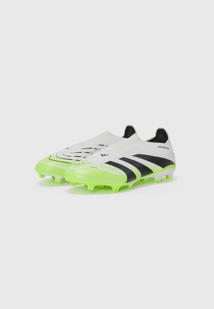 Кроссовки Adidas Performance PREDATOR LEAGUE LACELESS FIRM GROUND/MULTI GROUND FOOTBALL BOOTS, White/Core Black/Lucid Lemon/White — фото 2