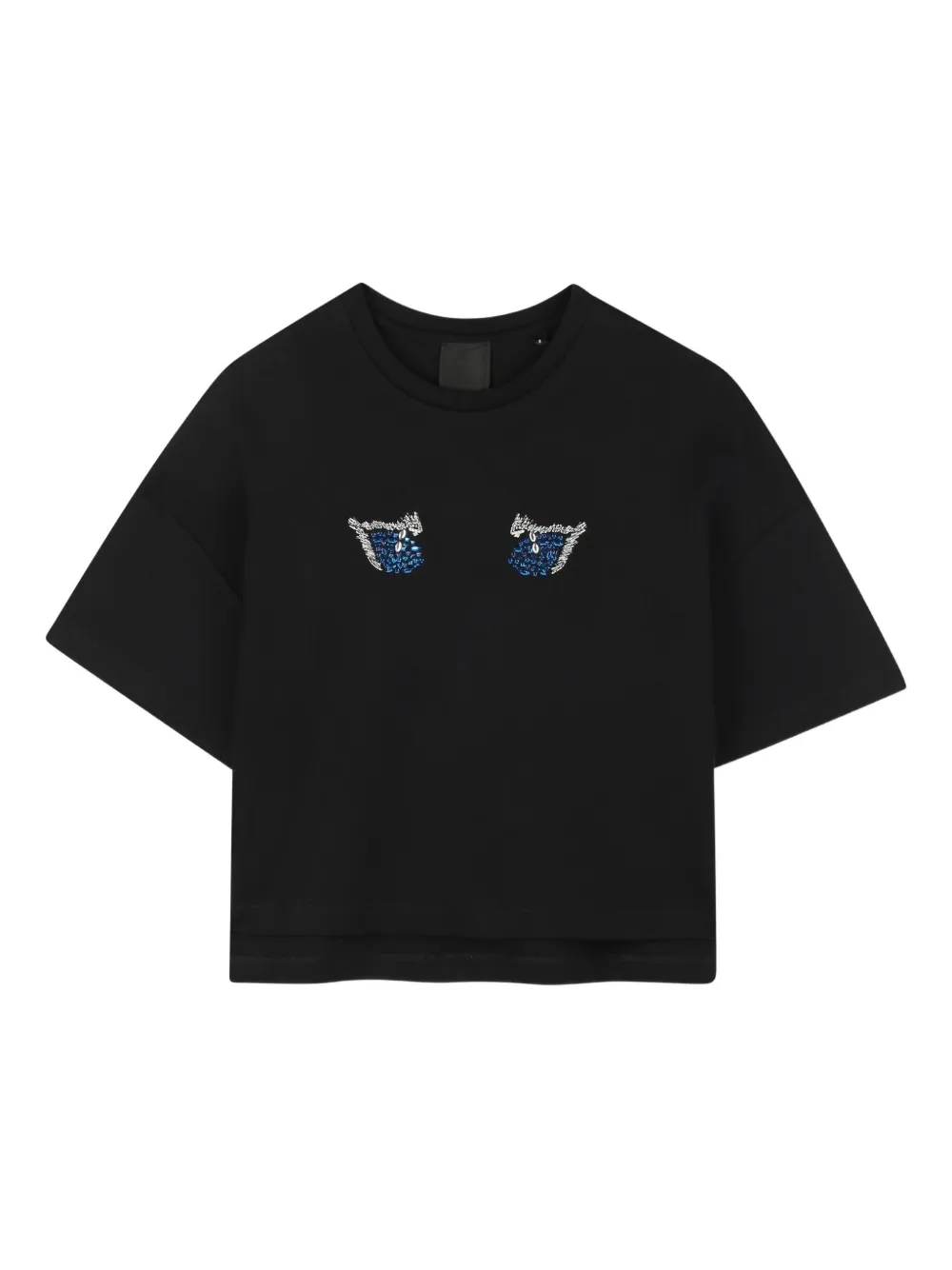 

Декорированная футболка Givenchy Kids, черный