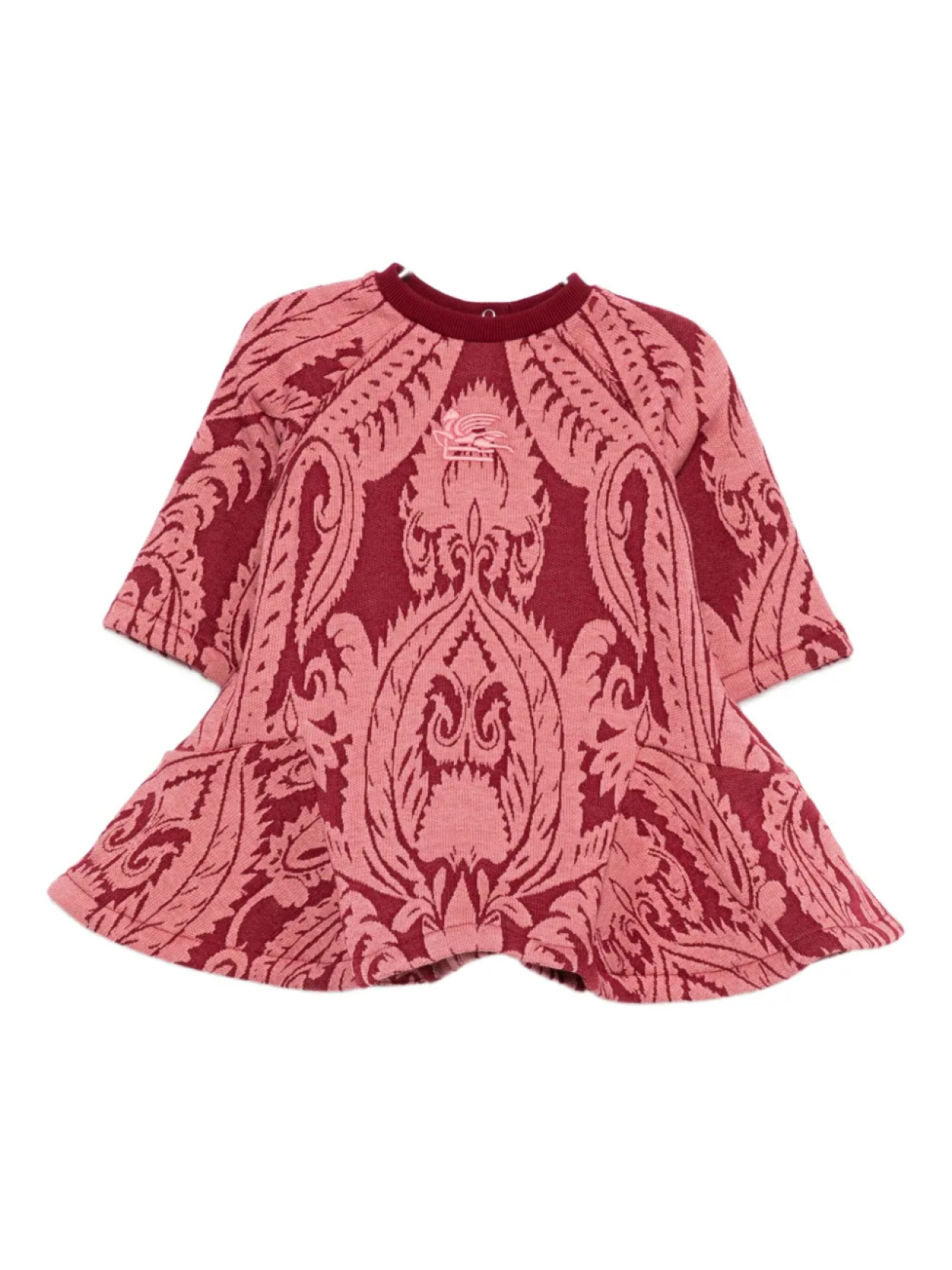 

Расклешенное мини-платье с принтом ETRO KIDS, розовый