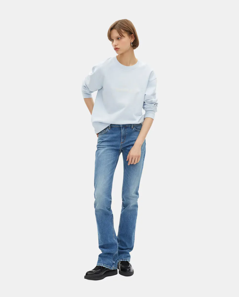 

Женские джинсы slim с длинными штанинами и средней посадкой The Kooples, светло-голубой