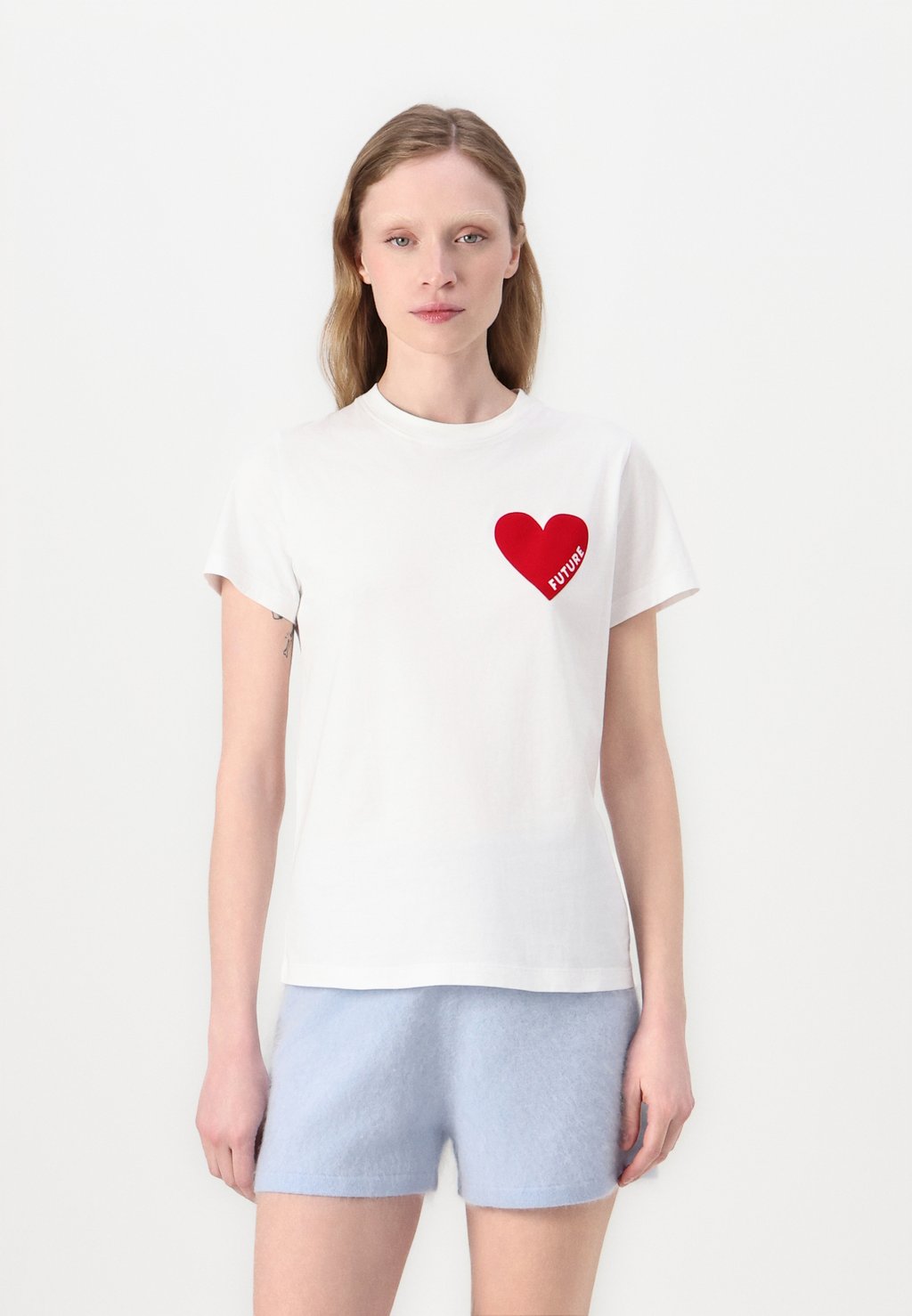 

Футболка с принтом COEUR FROM FUTURE, белый