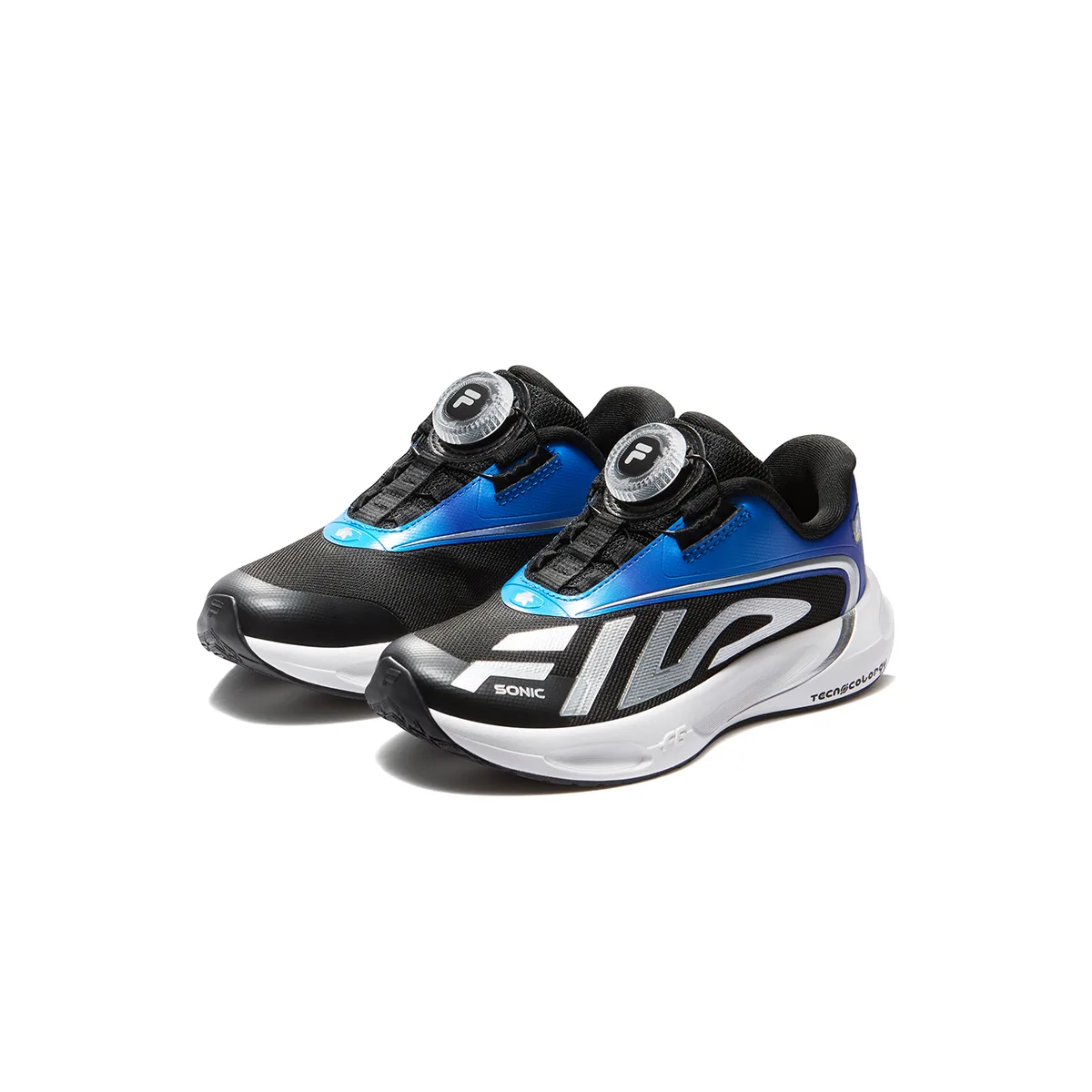 Кроссовки для бега Sonic the Hedgehog Performance FPH Abrasion Resistant Rebound Low top детские FILA KIDS, черный — фото 4