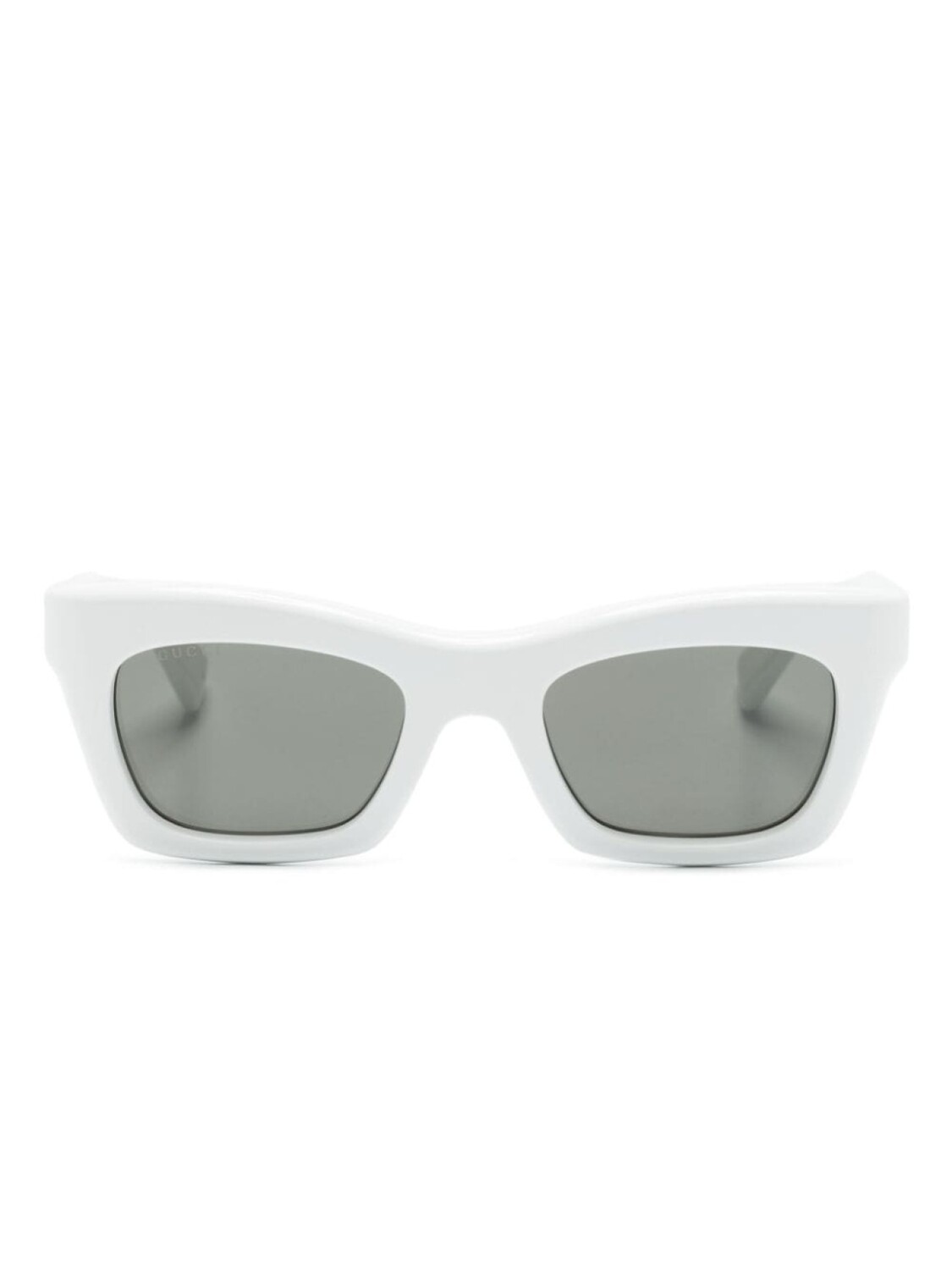 

Gucci Eyewear солнцезащитные очки в прямоугольной оправе, белый