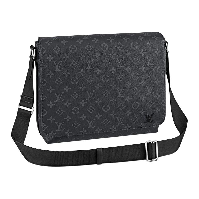 

Сумка-мессенджер из холста, наплечная сумка, средняя сумка через плечо мужская черная LOUIS VUITTON