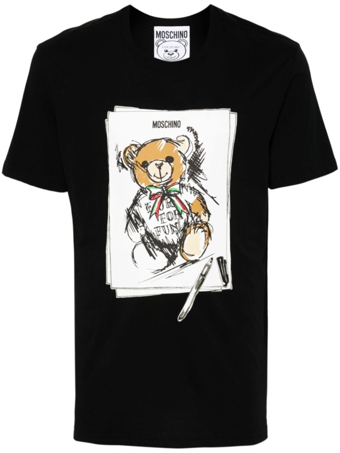 

Moschino футболка Teddy Bear, черный