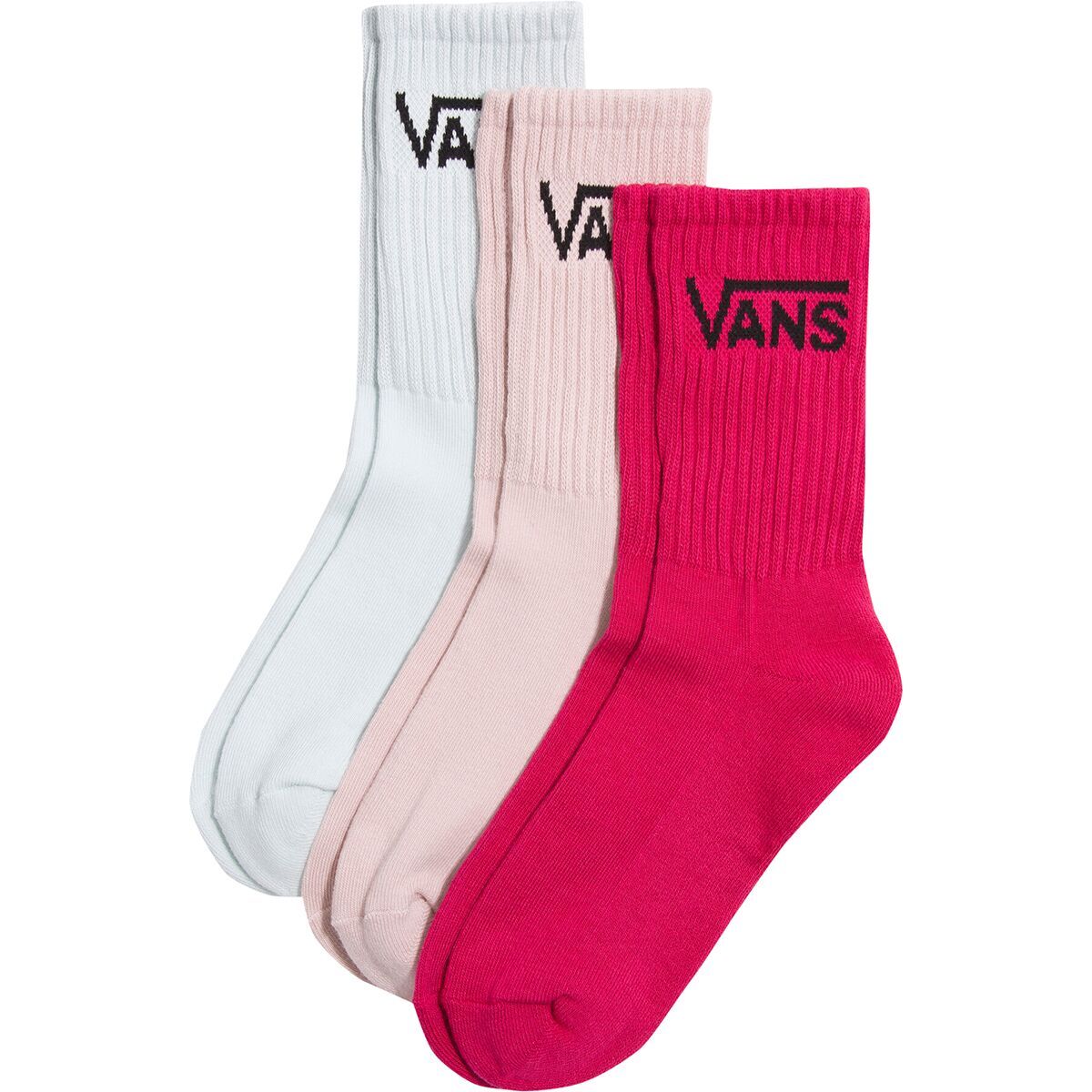 

Носки Classic Crew (3 пары) Vans, цвет cherries jubilee