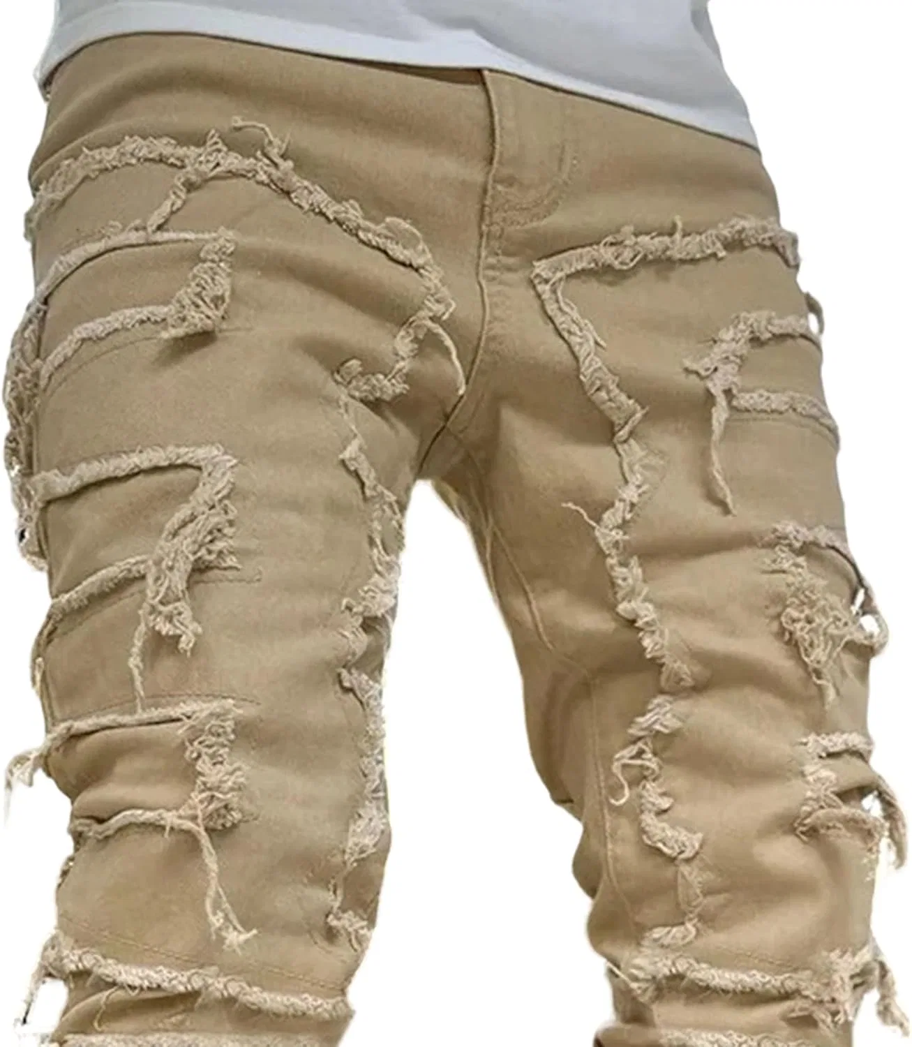 Джинсы зауженные Khaki — фото 4