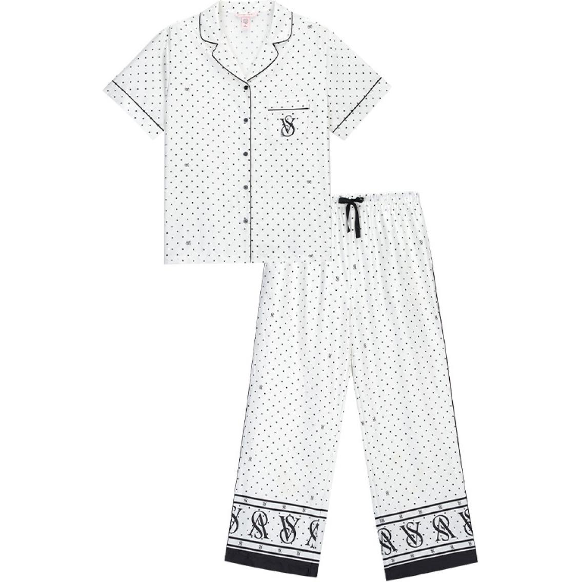 

Victoria's Secret Пижамный комплект Women's White Polka Dot