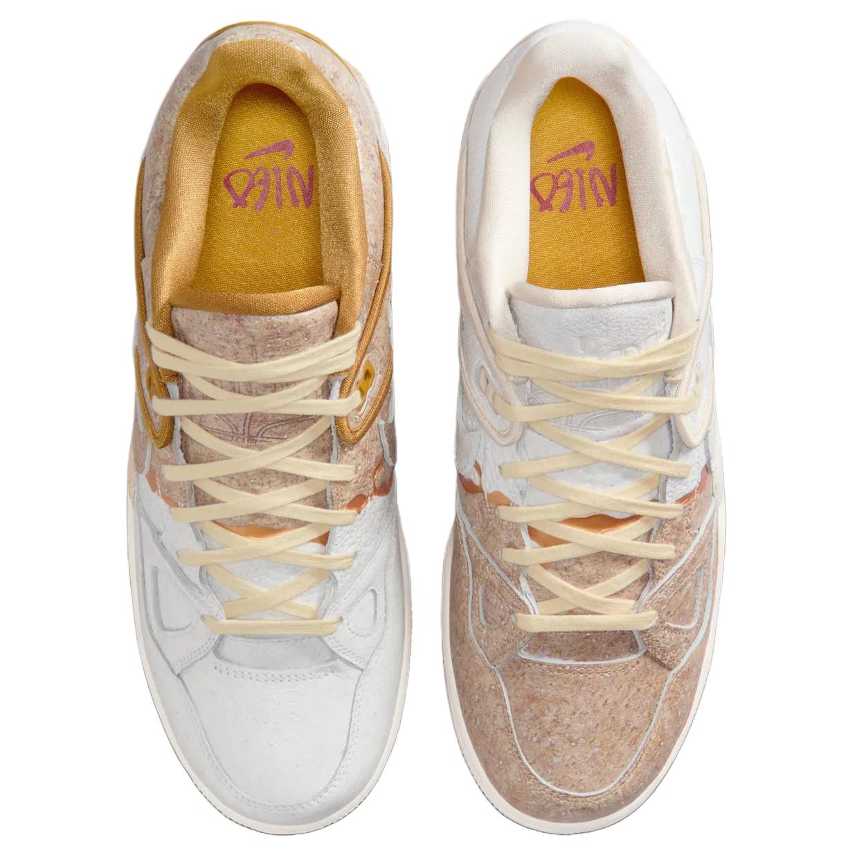 Nike Кроссовки NIGO Air Force 3 Low top Skateboard Shoes Unisex White Brown — фото 4