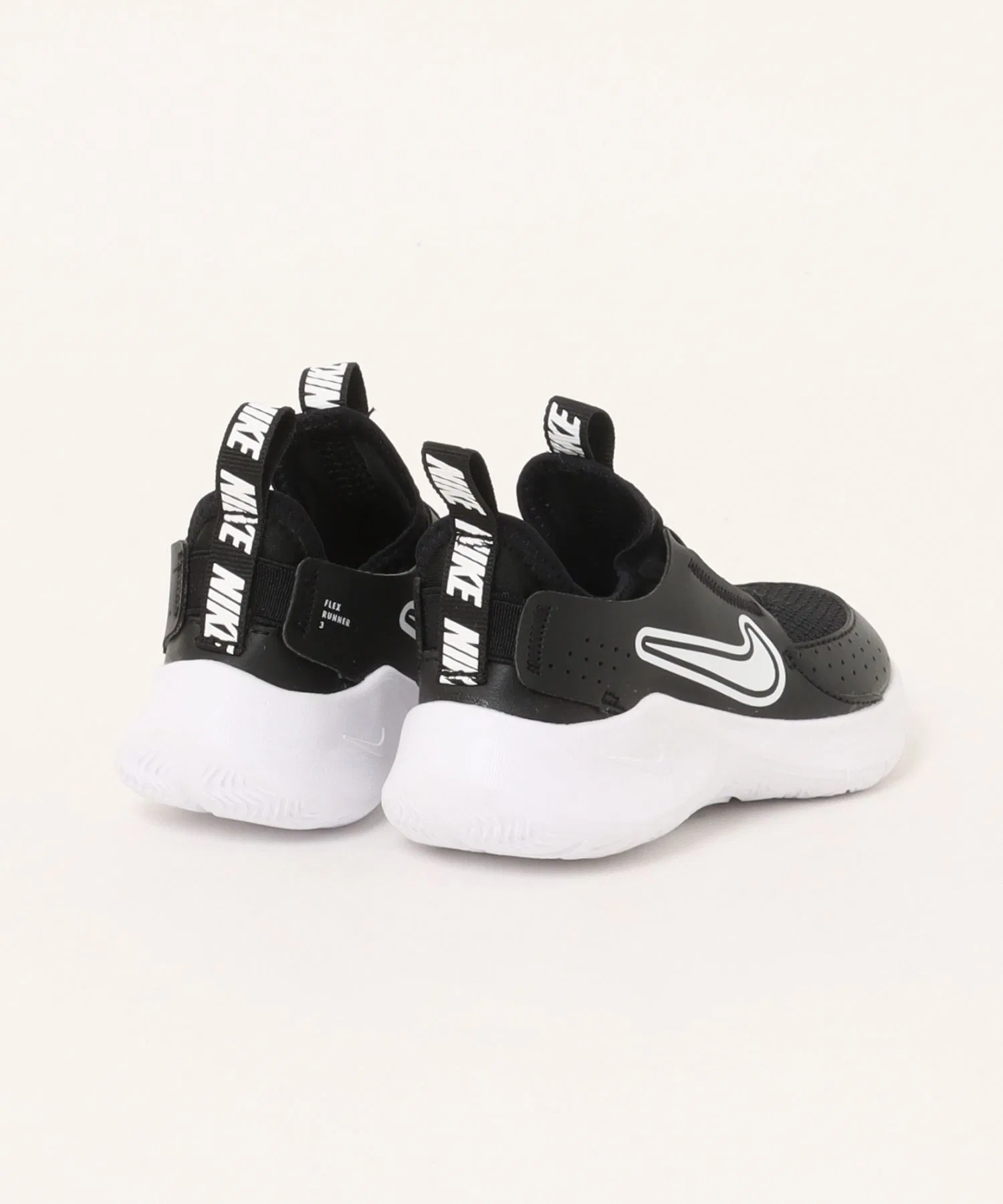 Детские кроссовки NIKE Flex Runner 3 PS чёрно-белые — фото 2