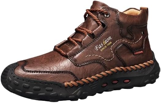 

Мужские ботинки челси и высокие кеды Hhhchpm - повседневная модная обувь для ежедневной носки и стильных образов, темно-коричневый