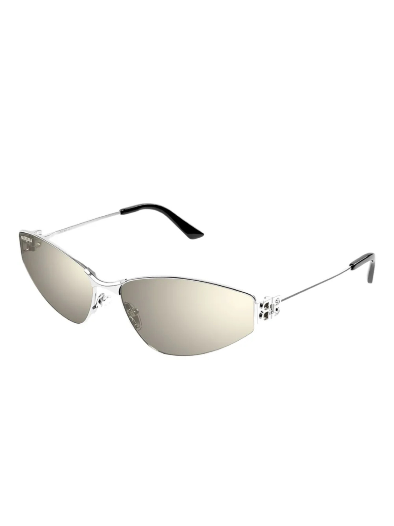 Солнцезащитные очки Razor в оправе 'кошачий глаз' Balenciaga Eyewear, серебряный — фото 2