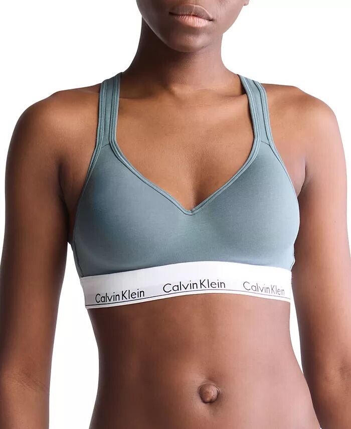 

Женский бюстгальтер без косточек Calvin Klein Modern QF1654 с хлопковой подкладкой, серый