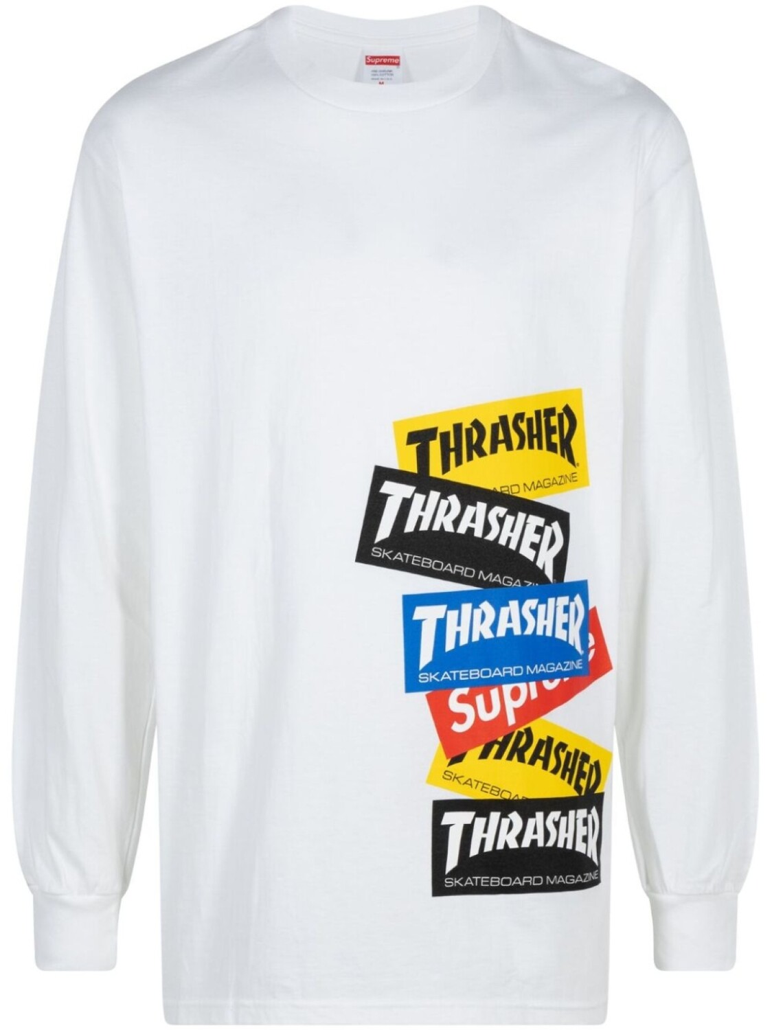 

Supreme футболка с логотипом из коллаборации с Thrasher, белый