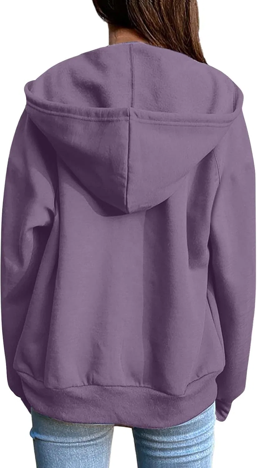 Толстовка женская оверсайз, бренд Generic, цвет Light Violet — фото 4