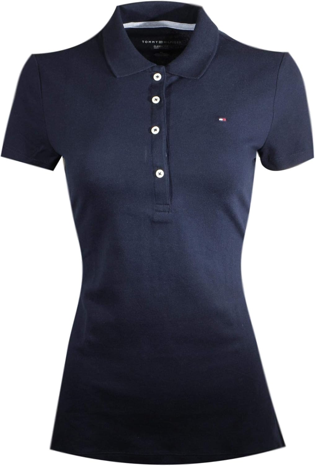 

Женская футболка-поло с логотипом Tommy Hilfiger Classic Fit, Tommy Navy