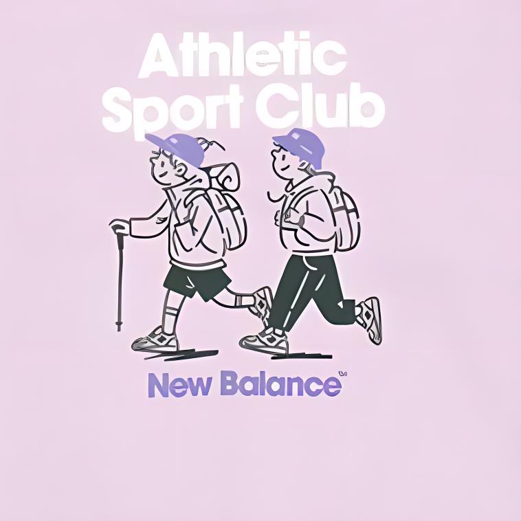 Свитшот New Balance детский светло-фиолетовый — фото 4