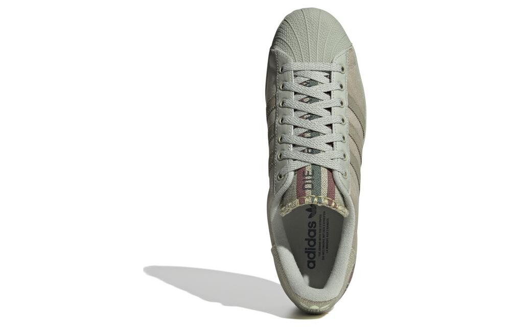 Adidas originals Superstar Обувь для скейтбординга унисекс, Green/Brown/Beige/Dark Gum — фото 4