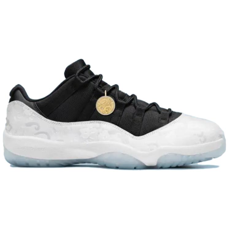 Air Jordan 11 Low 'Year Of The Snake', белая фиолетовая черная — фото 3