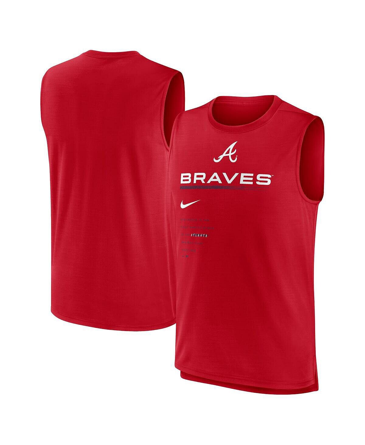 

Мужская красная майка Atlanta Braves Exceed Performance Nike