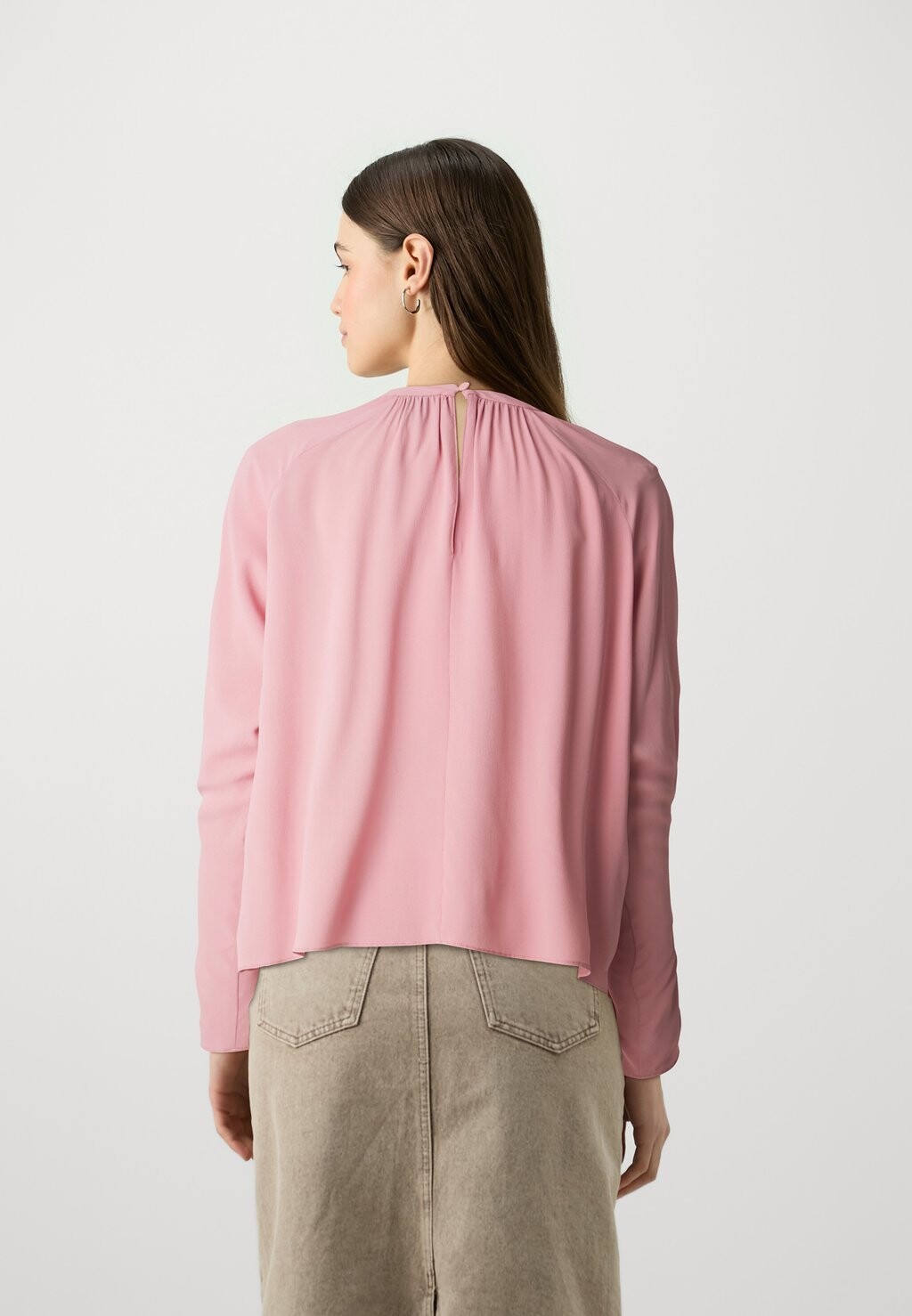 

Топ с длинными рукавами PECAN BLUSA Pinko, розовый