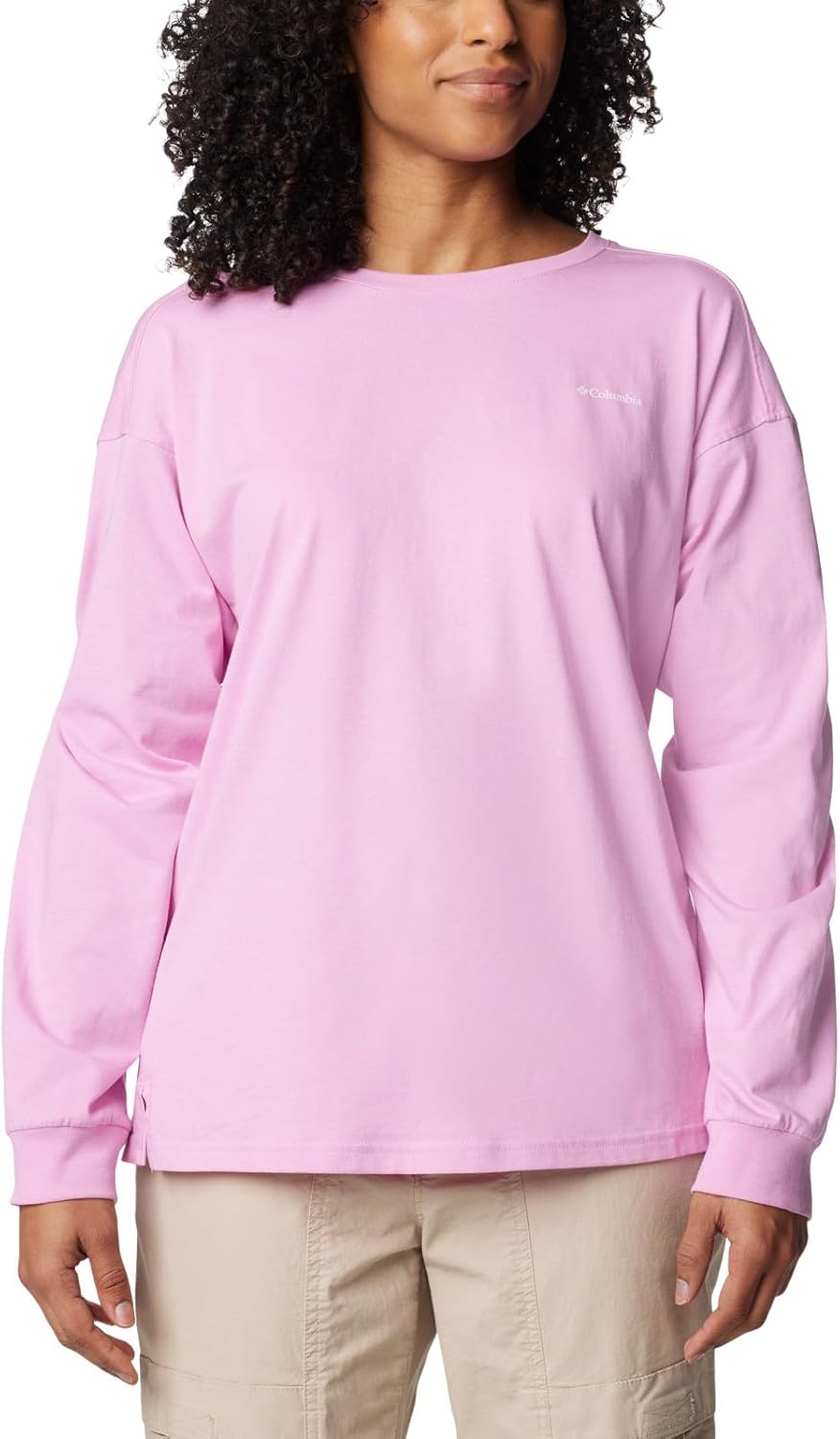 

Женская футболка Columbia North Cascades с длинным рукавом и фирменным логотипом, Cosmos/Varsity Arch