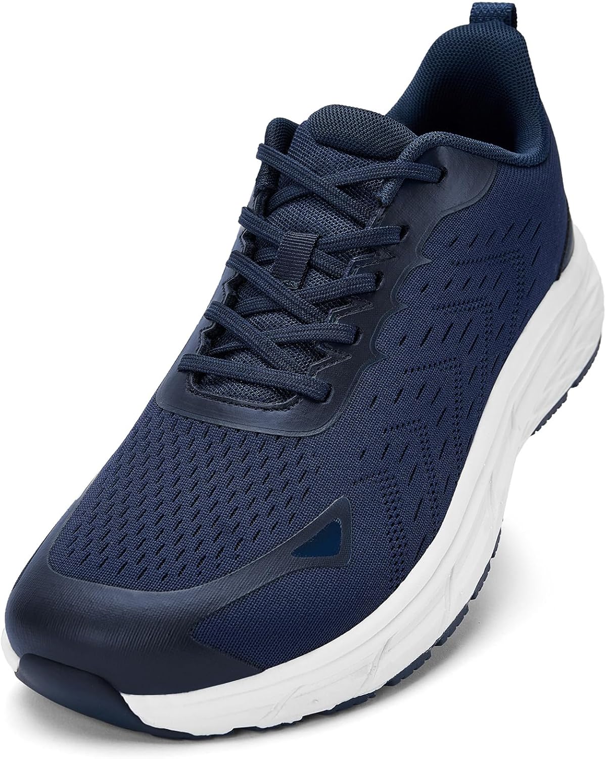 

Мужские кроссовки Akk с широкой носочной частью - ходовые кроссовки с очень широкой колодкой, удобные спортивные кроссовки для бега, тенниса, джоггинга, тренировок в спортзале при отеках, мозолях и плантарном фасциите, синий