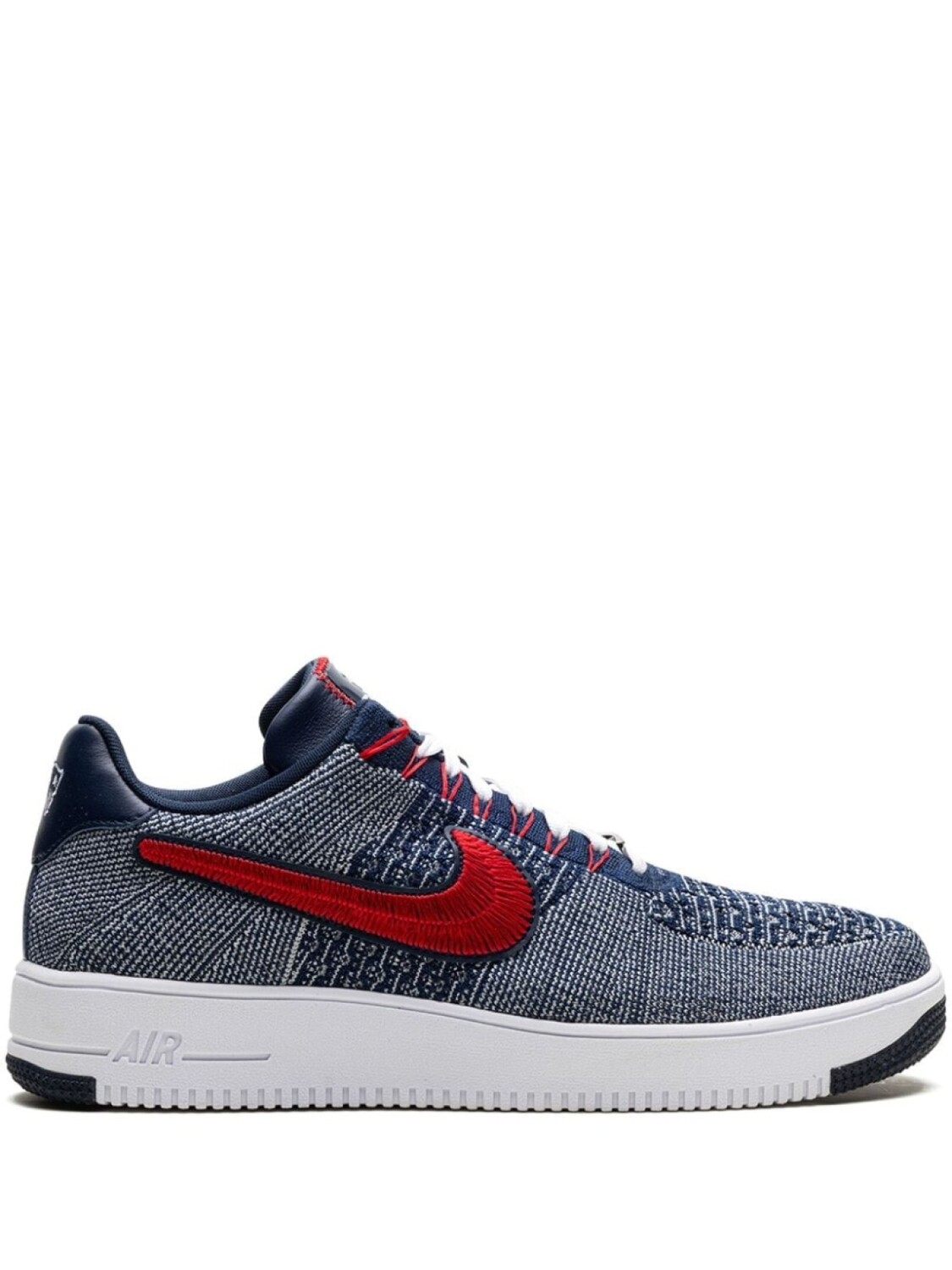 

Кроссовки Air Force 1 Ultra Flyknit Low "Patriots Robert Kraft Wolf Grey" Nike, синий