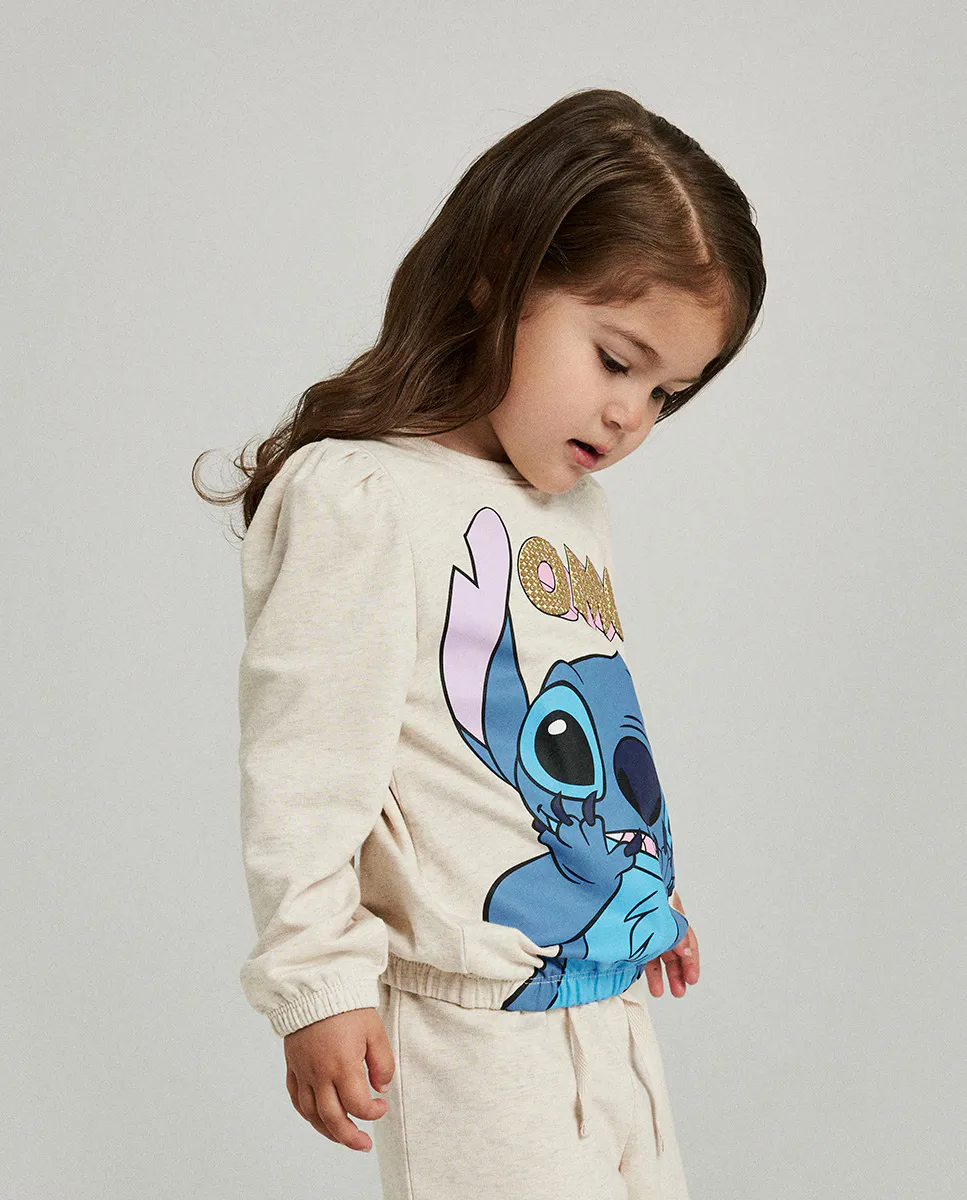 

Толстовка Lilo and Stitch name it, бежевый