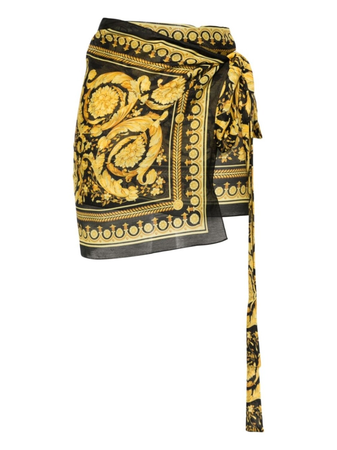 

Versace пляжная накидка Barocco, черный