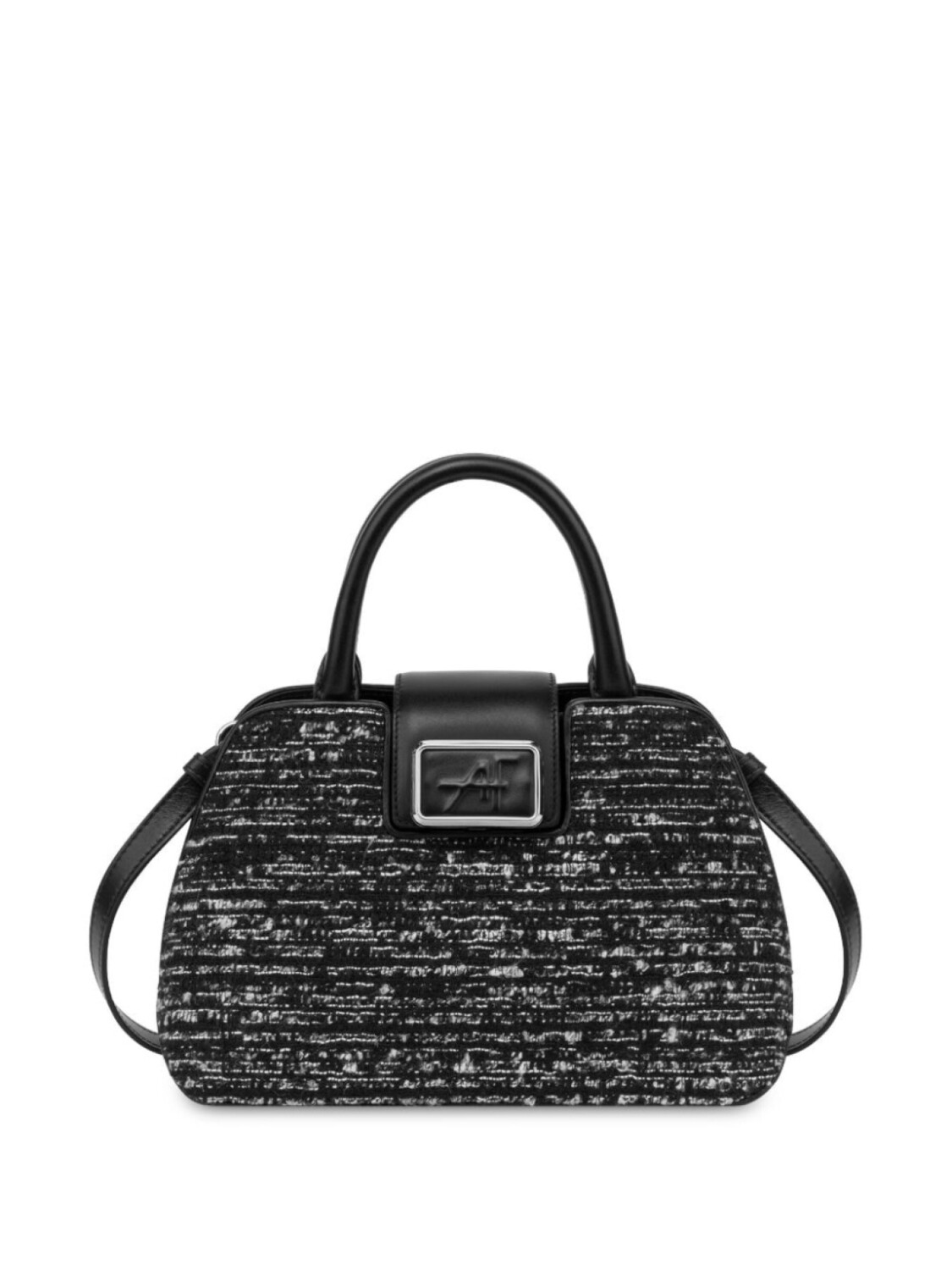

Alberta Ferretti твидовая сумка-тоут Albi33, черный