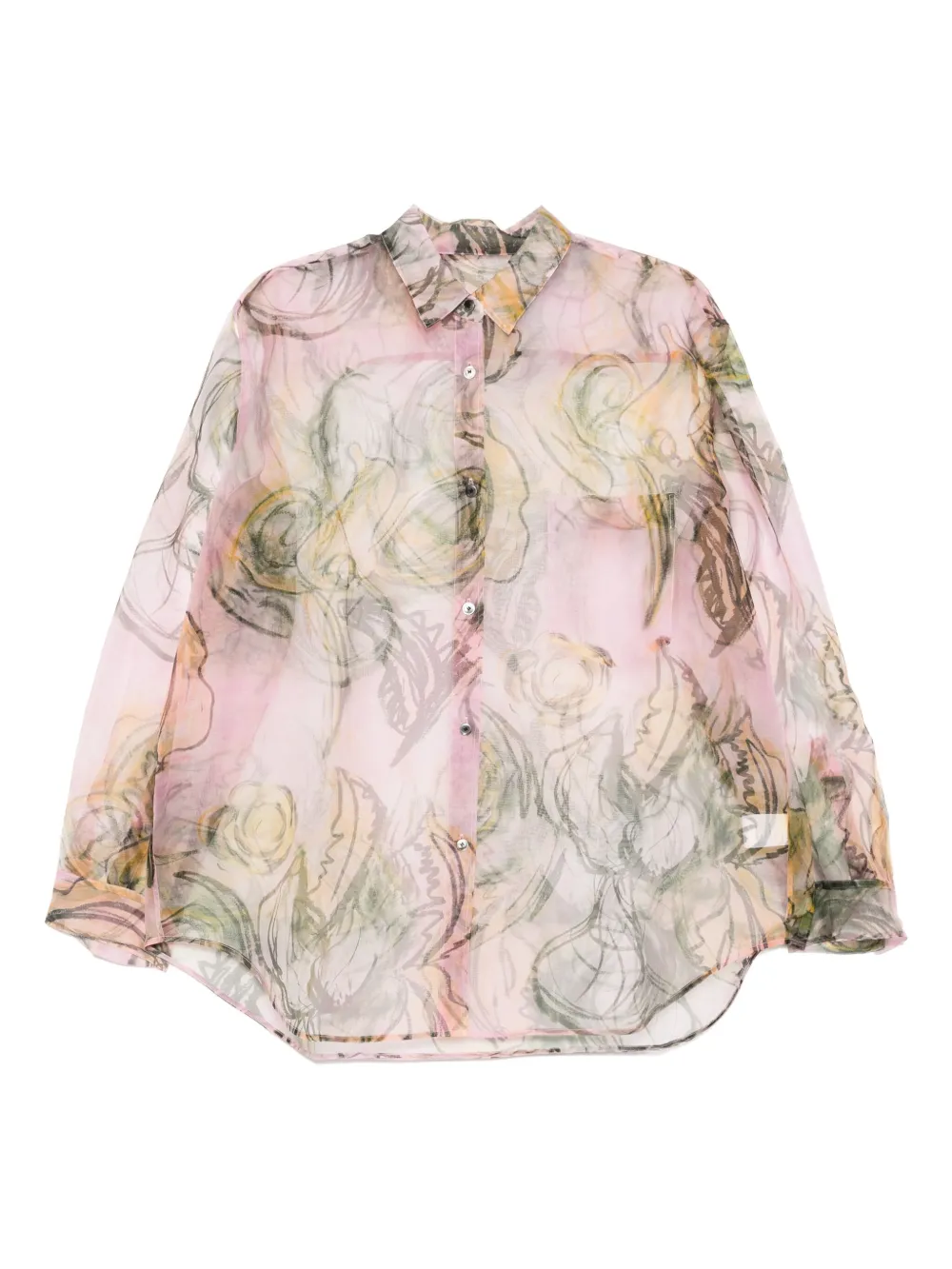 

Рубашка с принтом JNBY, розовый