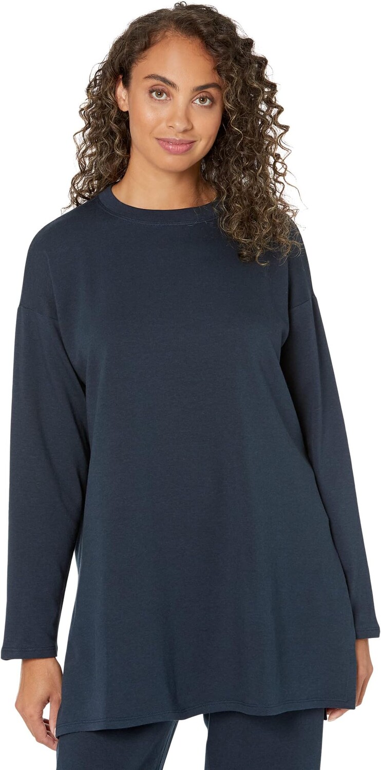 

Пуловер Eileen Fisher Crew Neck Boxy Tunic, цвет Deep Adriatic