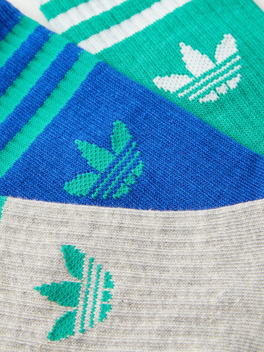 Носки ADIDAS ORIGINALS, синий/серый/зеленый — фото 2
