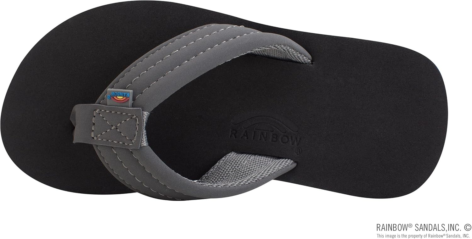 Детские сандалии Rainbow Sandals Grombow с мягкой резиновой подошвой, неопрена ремешком и задним ремешком, темно-серый — фото 3