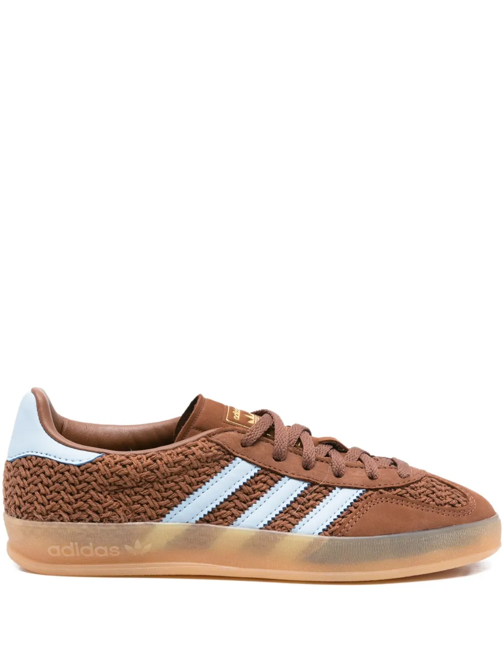 

Кроссовки Gazelle из кожи adidas, коричневый
